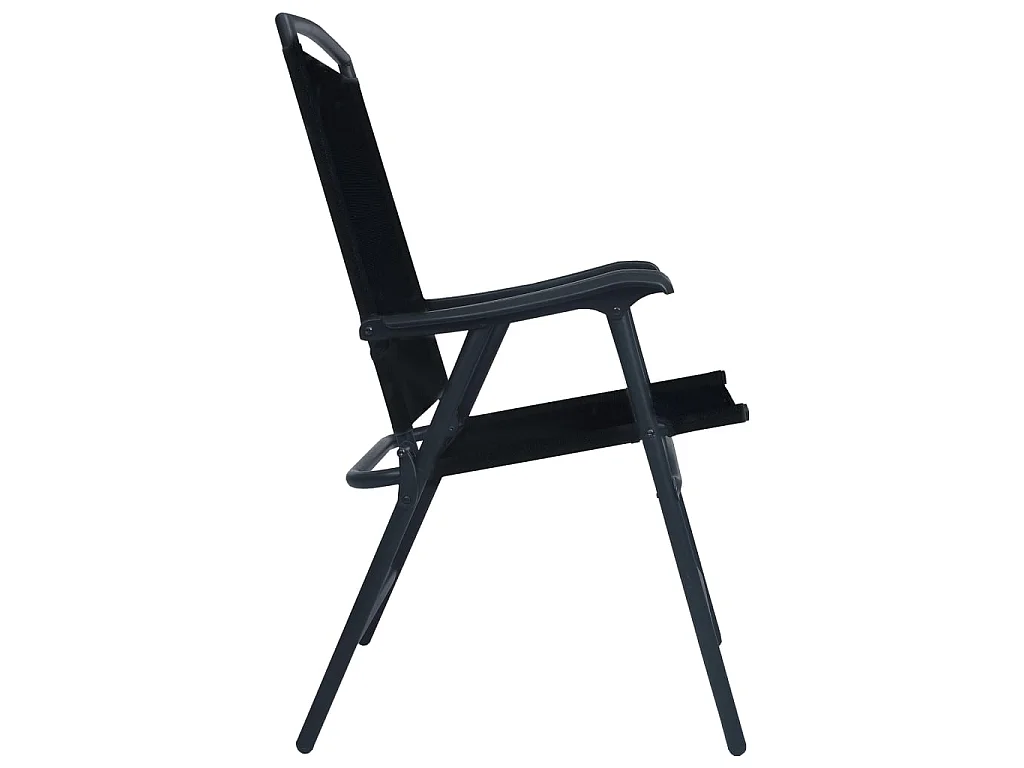 Ensemble de bistro 3 pcs Noir Acier