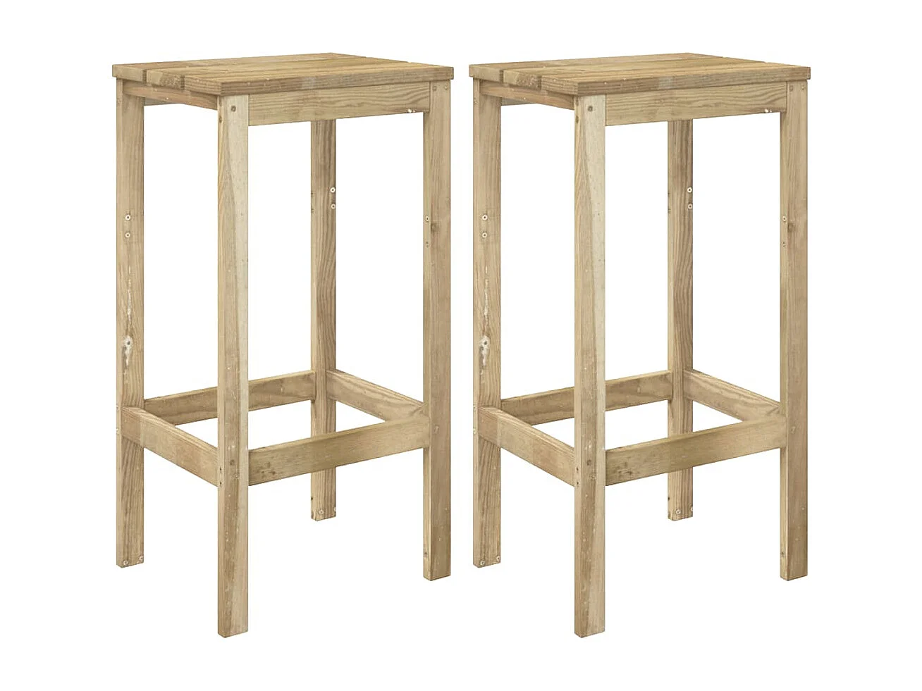 Meubles de bar de jardin 3 pcs Bois de pin imprégné