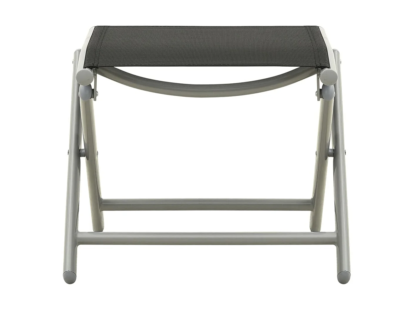 Salon de jardin 3 pcs Textilène et aluminium Argenté