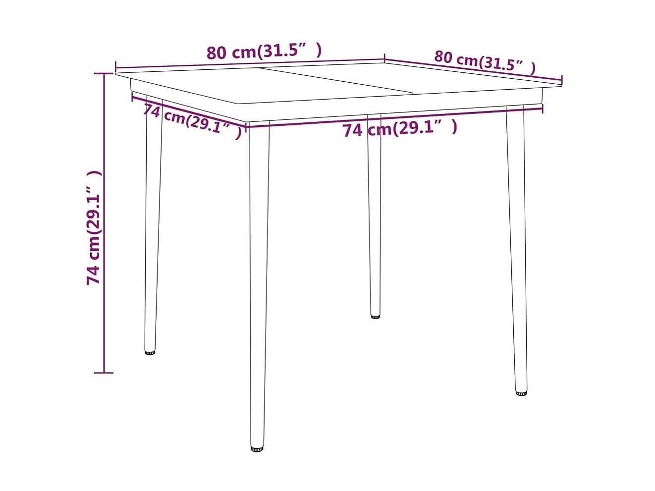 Ensemble de salle à manger de jardin 3 pcs Noir 7