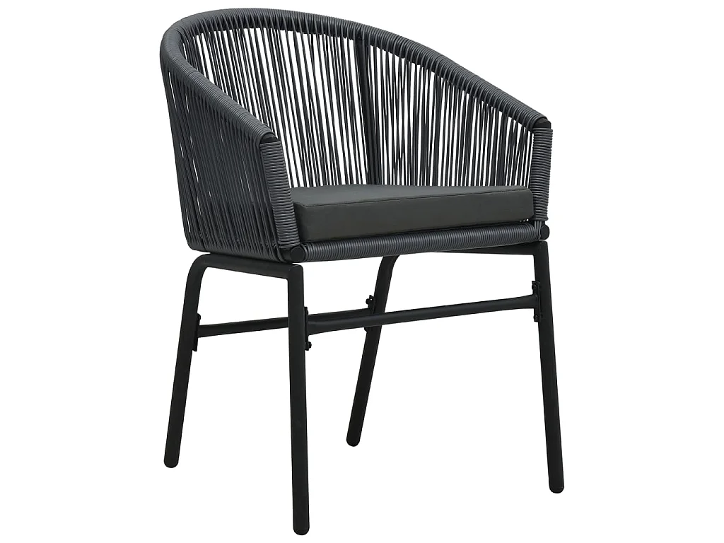 Ensemble de salle à manger de jardin 5 pcs Anthracite 5