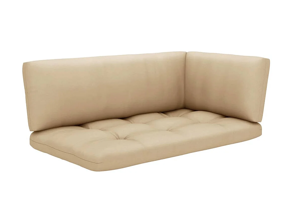 Salon de jardin palette 6pcs avec coussins Bois de pin imprégné 17