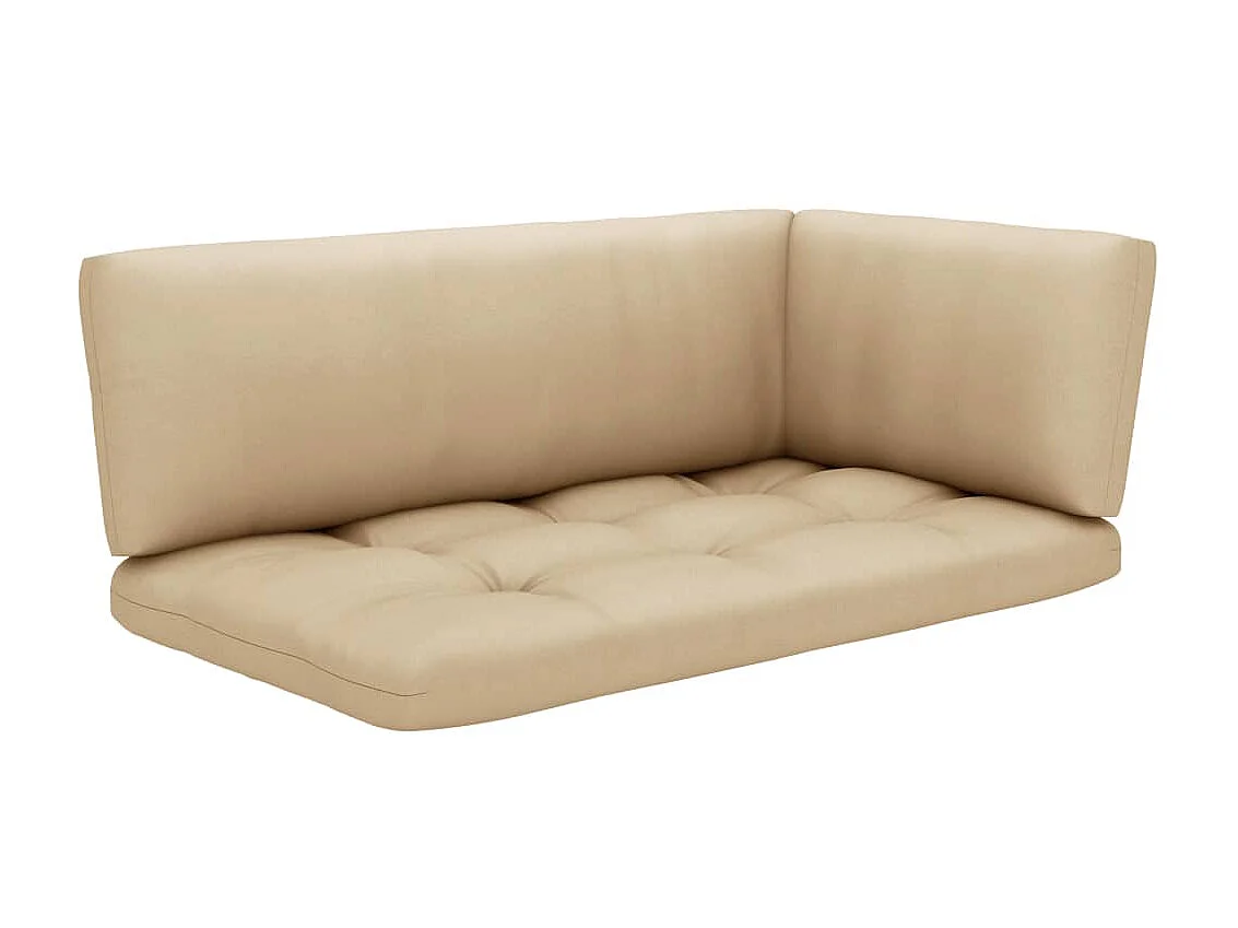 Salon de jardin palette 6pcs avec coussins Bois de pin imprégné 17