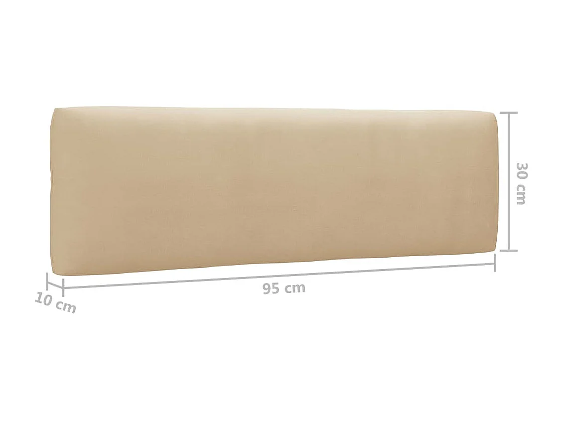 Salon de jardin palette 6pcs avec coussins Bois de pin imprégné 17