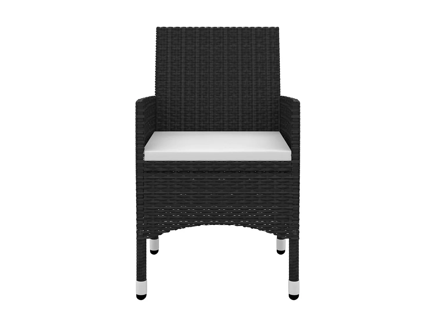 Mobilier à dîner de jardin coussins 7 pcs Résine tressée Verre