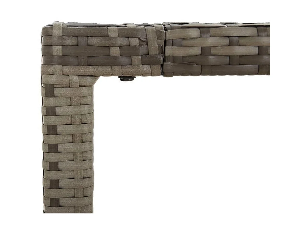 Ensemble de salle à manger de jardin 9 pcs avec coussins Gris 2