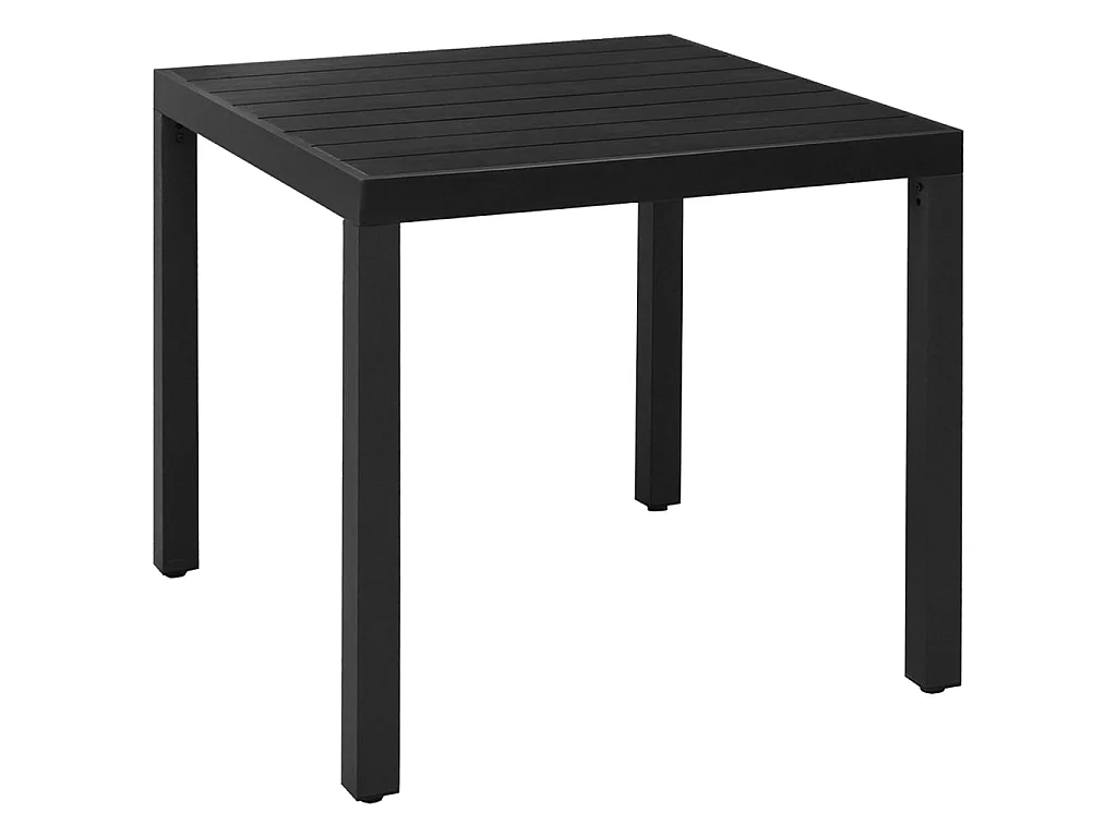 Ensemble de salle à manger de jardin 5 pcs Aluminium Noir 4