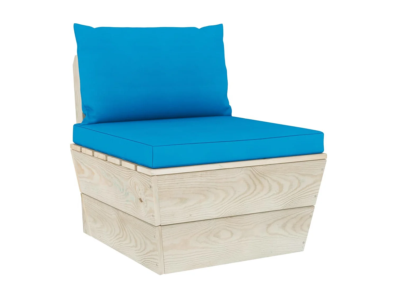 Salon de jardin palette 6 pcs avec coussins Épicéa imprégné 63