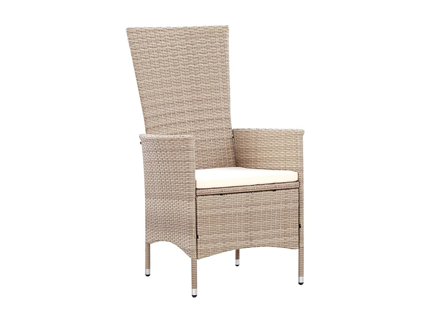 Salon de jardin avec coussins 7 pcs Résine tressée Beige