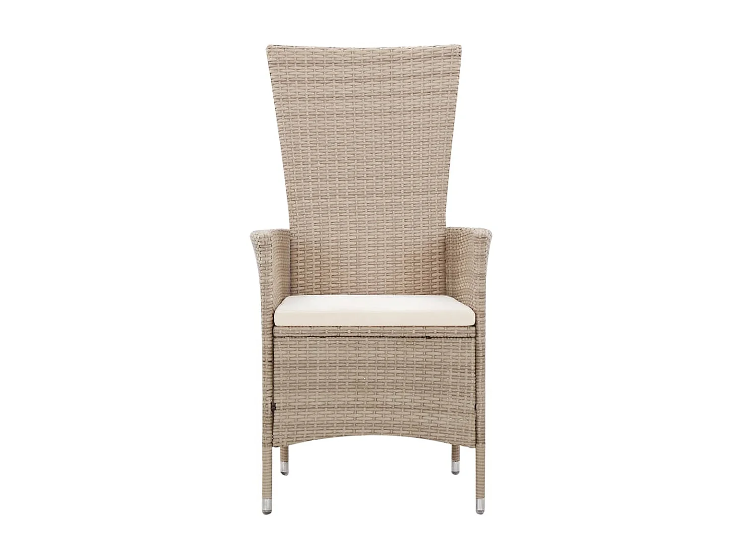 Salon de jardin avec coussins 7 pcs Résine tressée Beige