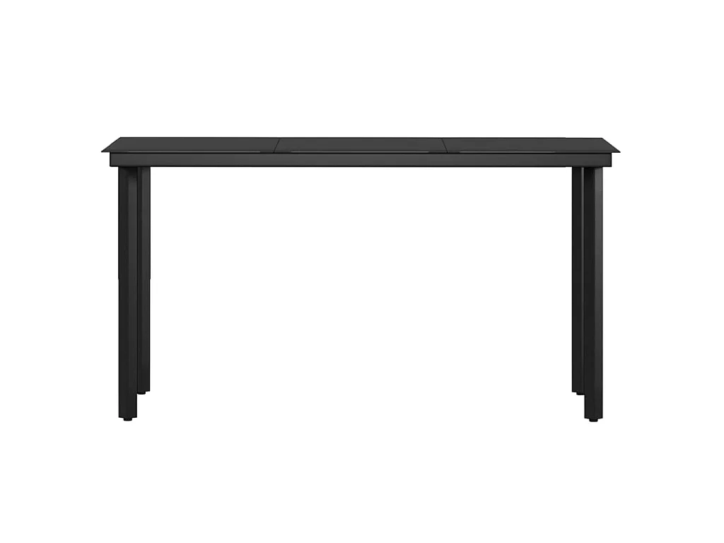 Mobilier de salle à manger de jardin coussins 5 pcs Beige-noir 2