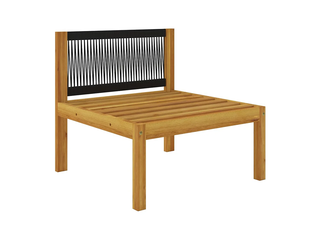 Salon de jardin 11 pcs avec coussins Crème Bois d'acacia solide