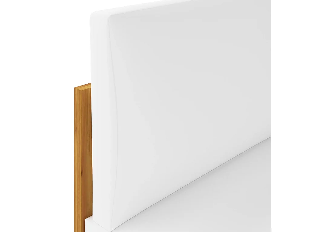 Salon de jardin 11 pcs avec coussins Crème Bois d'acacia solide