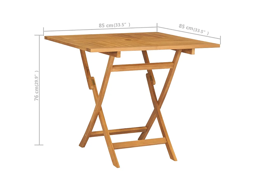 Salon de jardin 5 pcs Bois de teck massif 16