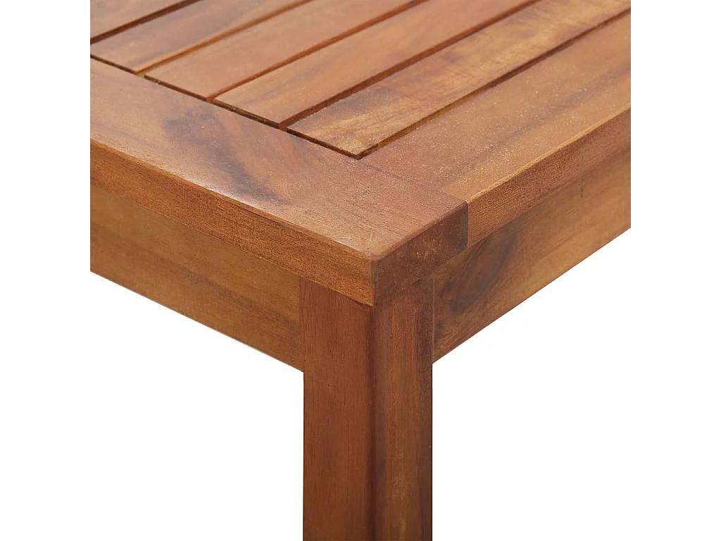 Salon de jardin 4 pcs avec coussins Bois d'acacia solide 11