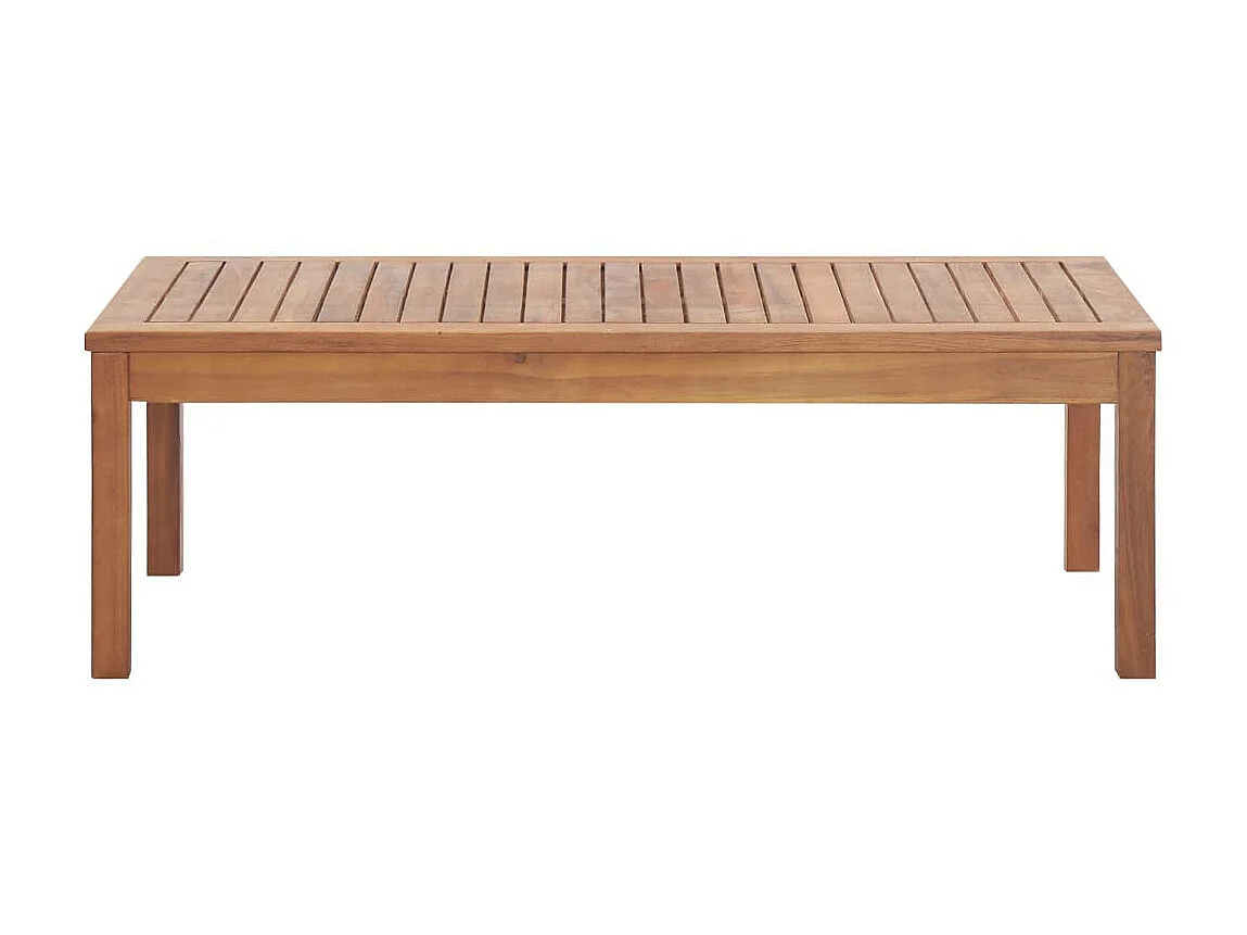Salon de jardin 4 pcs avec coussins Bois d'acacia solide 11