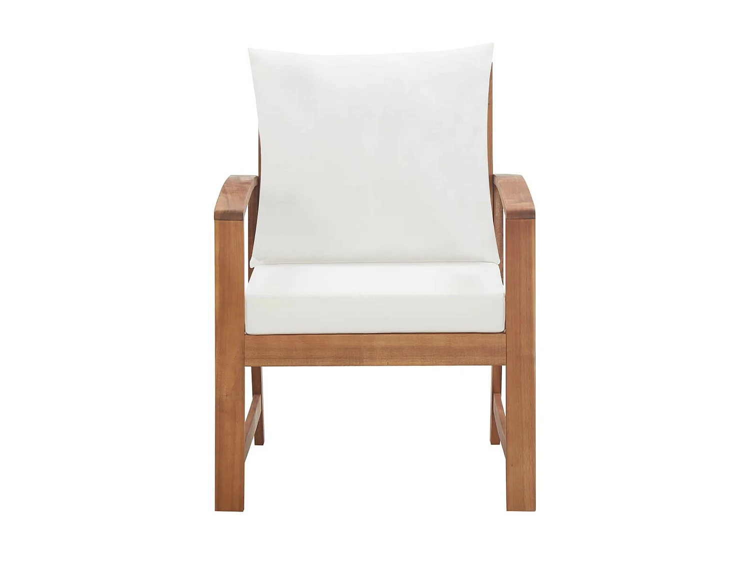 Salon de jardin 4 pcs avec coussins Bois d'acacia solide 11