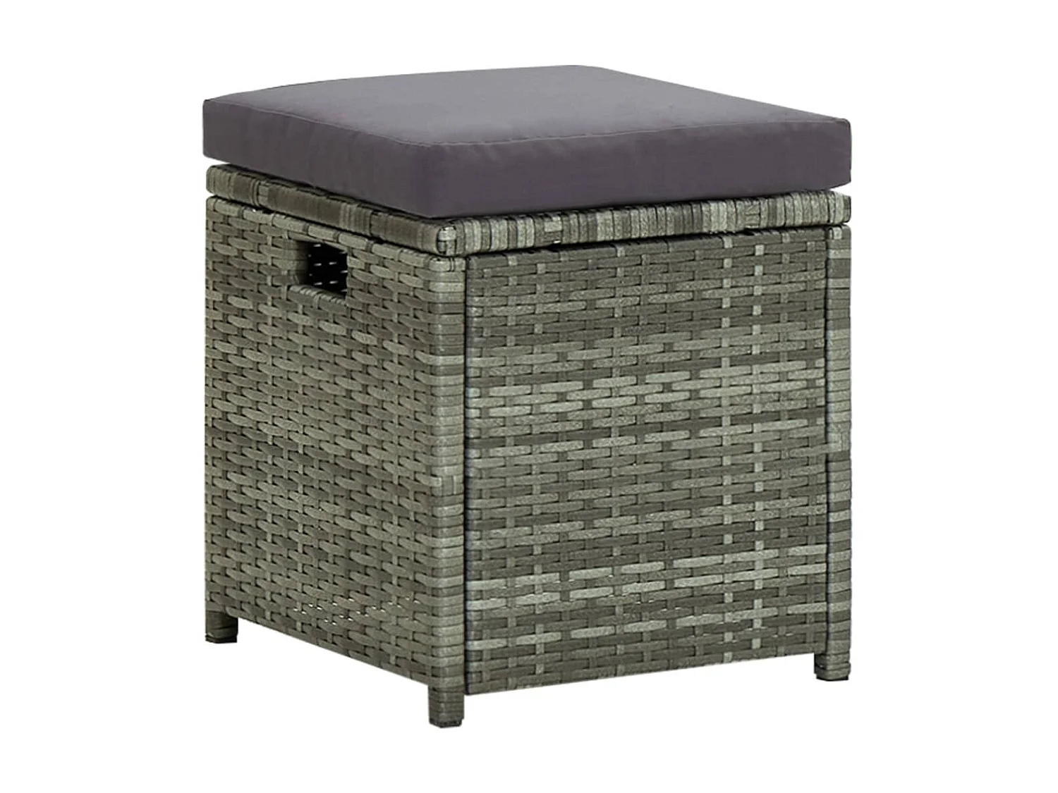 Salon de jardin 6 pcs avec coussins Résine tressée Gris 41