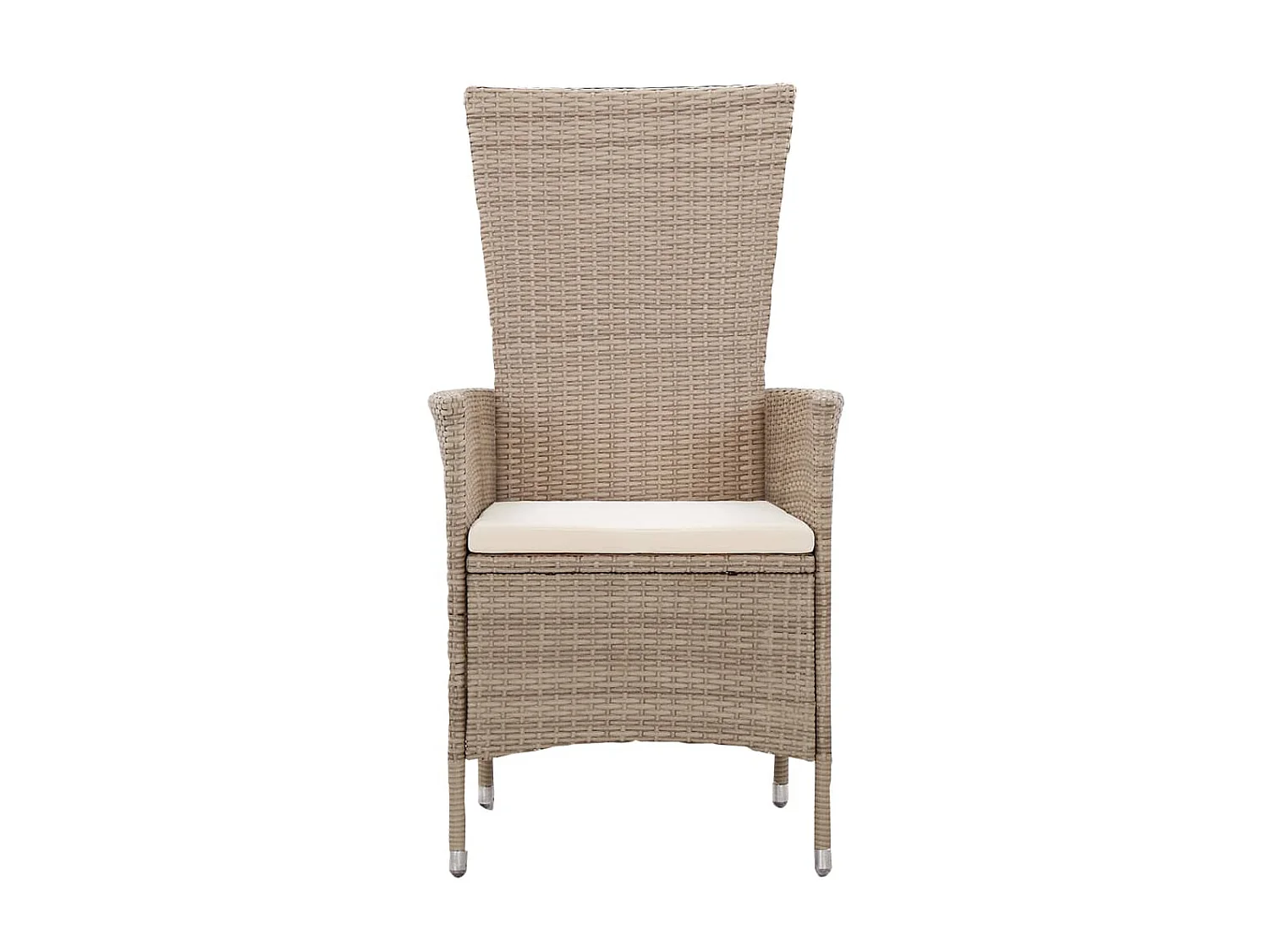 Ensemble de salle à manger de jardin avec coussins 3 pcs Beige