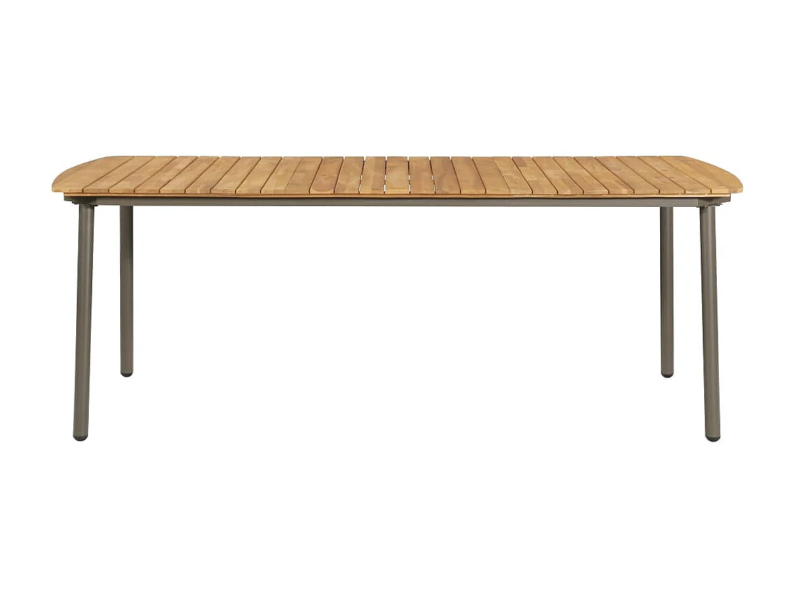 Ensemble de salle à manger de jardin 7 pcs Résine tressée Gris 9