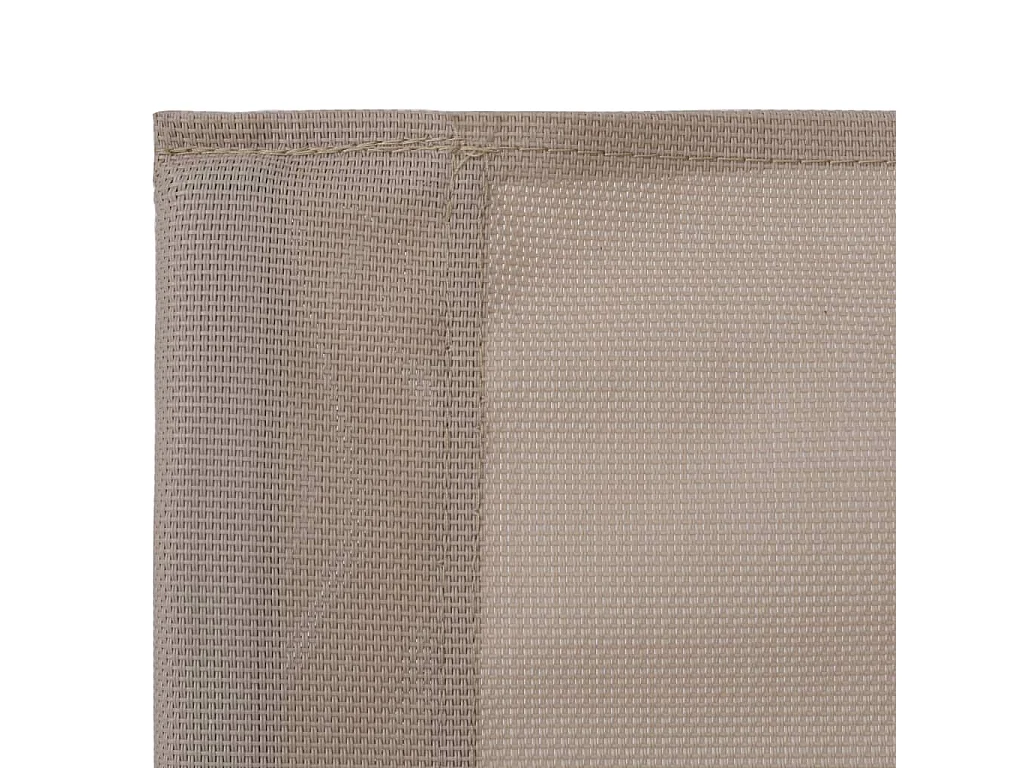 Juego de muebles de jardín 4 piezas tela y acero taupe Gris Topo