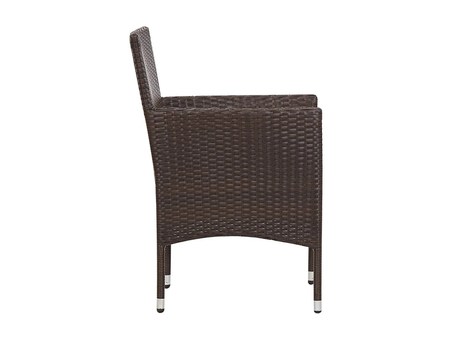 Salon de jardin 5 pcs avec coussins Résine tressée Marron 35