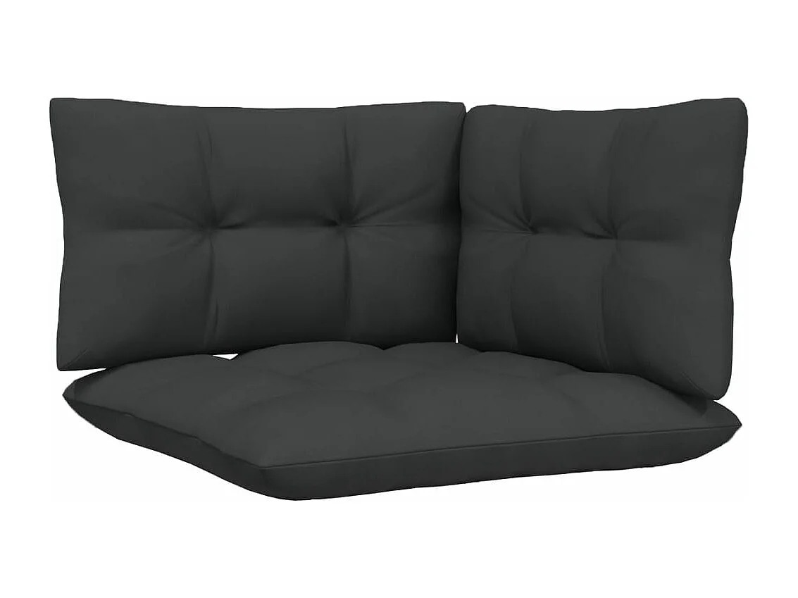 Salon de jardin 6 pcs avec coussins Bois de pin massif 6