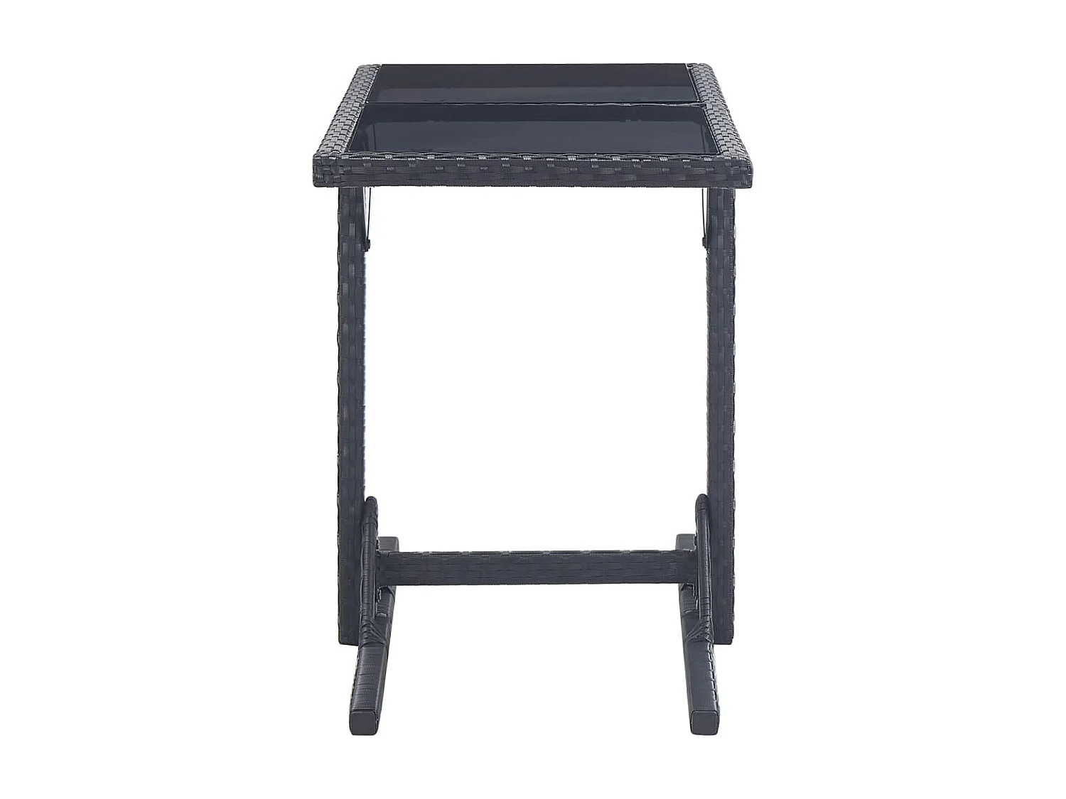 Ensemble de salle à manger de jardin 3 pcs Noir 64