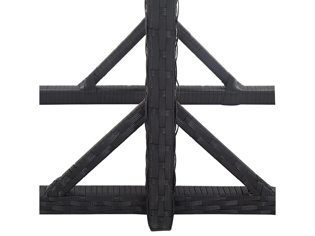 Ensemble de salle à manger de jardin 3 pcs Noir 64