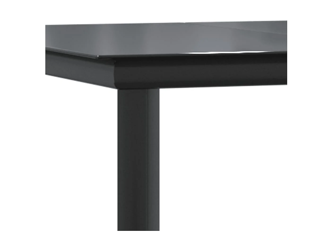 Ensemble à dîner de jardin 7 pcs Noir Résine tressée