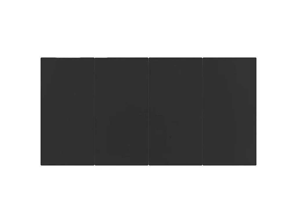 Ensemble à dîner de jardin 7 pcs Noir Résine tressée