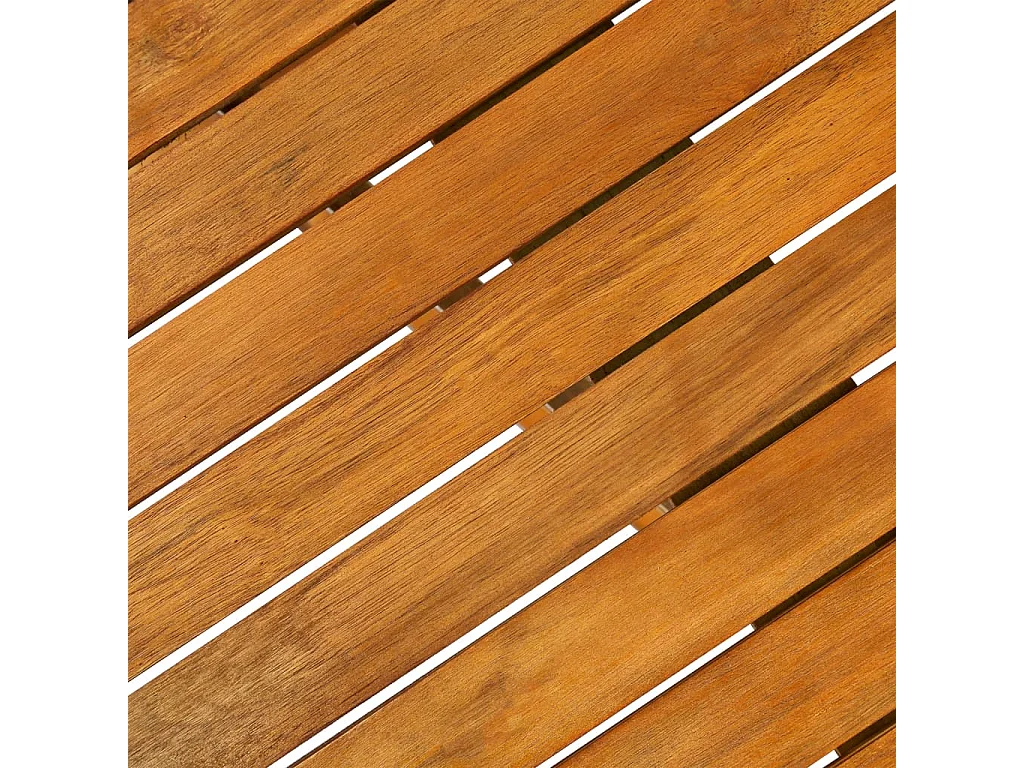 Mobilier à dîner de jardin 9 pcs Bois d'acacia massif 4