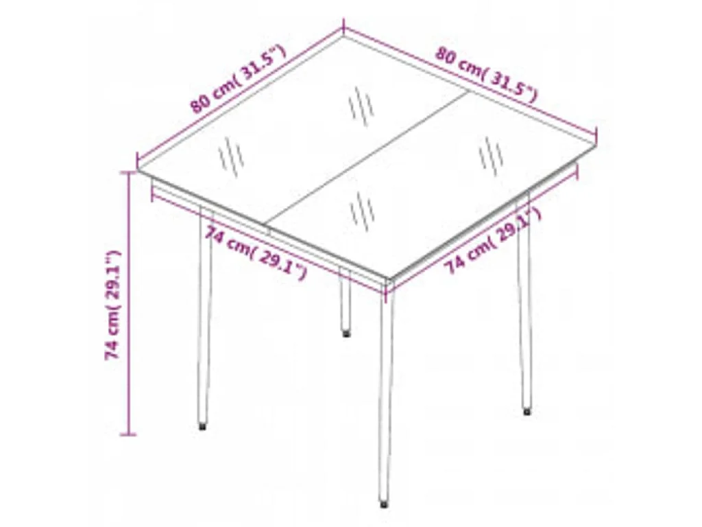 Mobilier de salle à manger de jardin 5 pcs avec coussins Noir