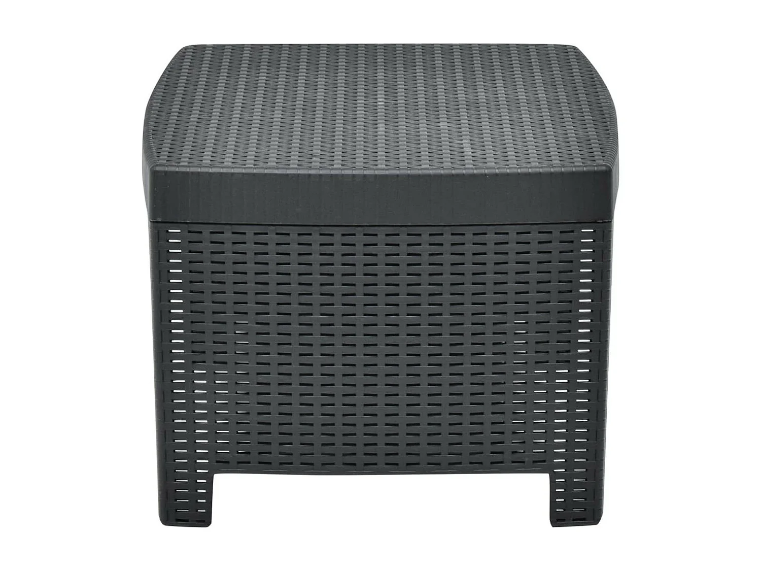 Salon de jardin 3 pcs Plastique Anthracite