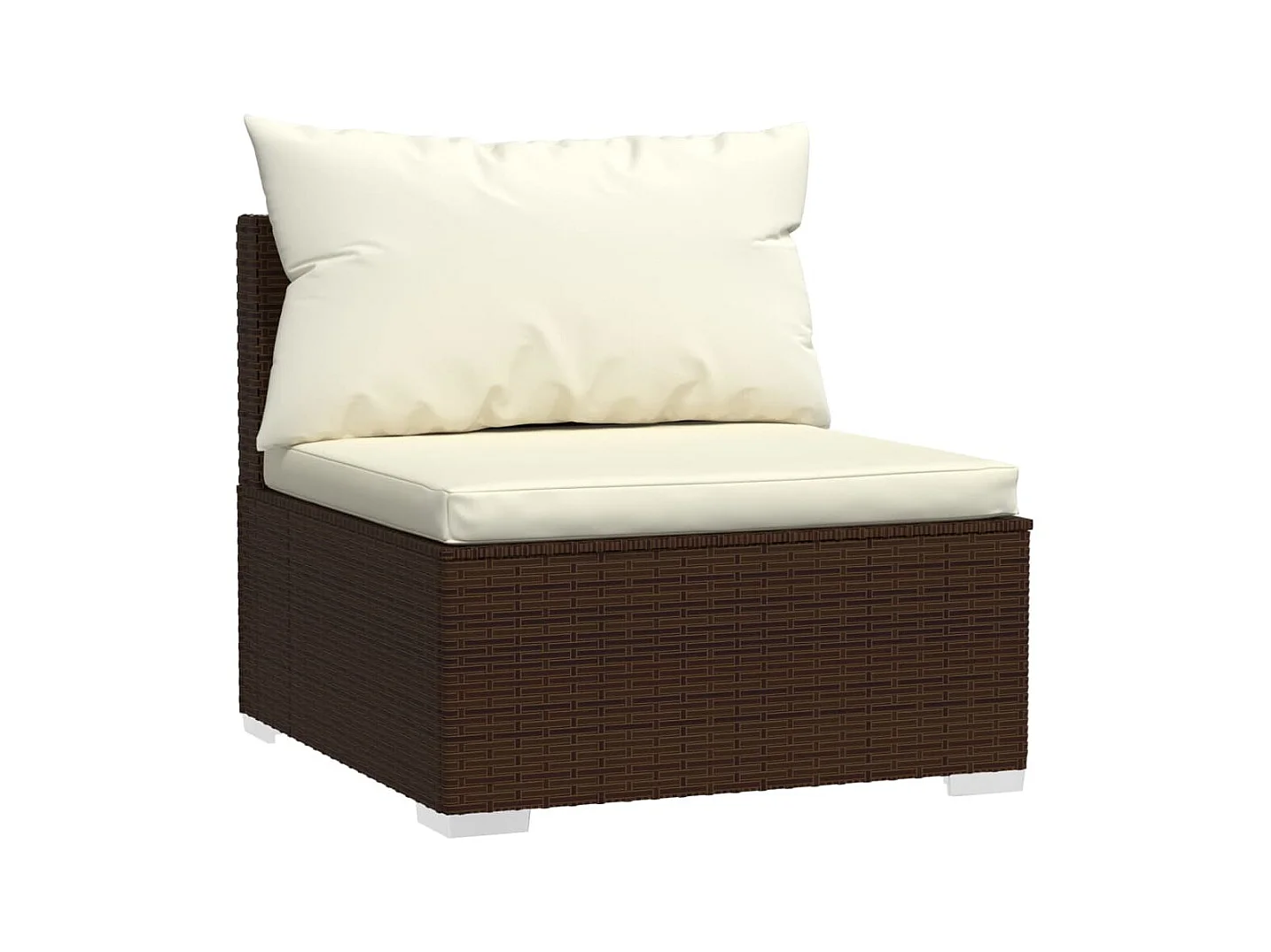 Salon de jardin 6 pcs avec coussins Résine tressée Marron 29