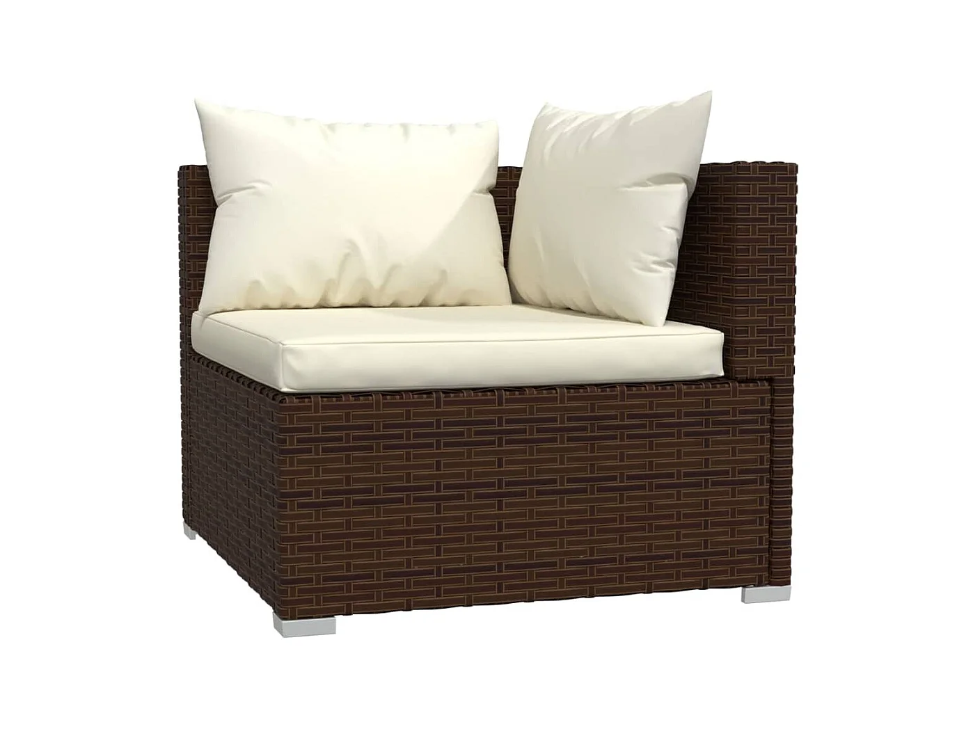 Salon de jardin 6 pcs avec coussins Résine tressée Marron 29