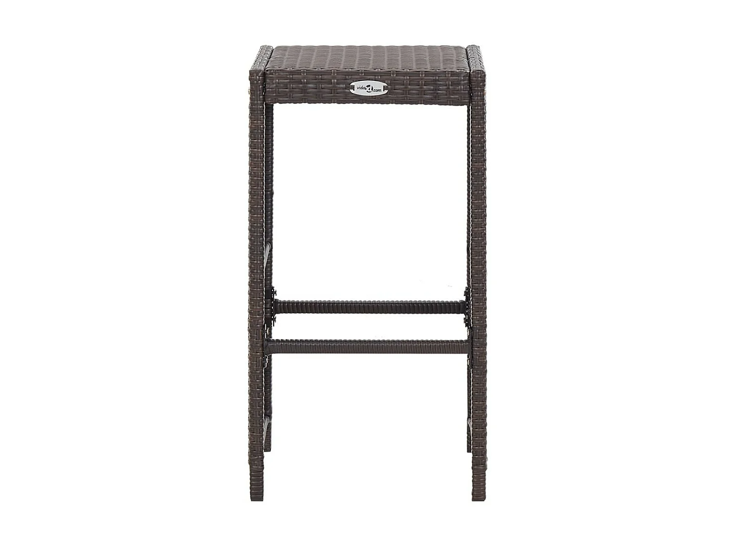 Meuble de bar de jardin 7 pcs et coussins Résine tressée Marron