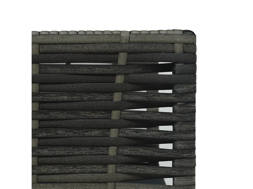 Mobilier de bistro 3 pcs avec coussins Résine tressée Gris 4