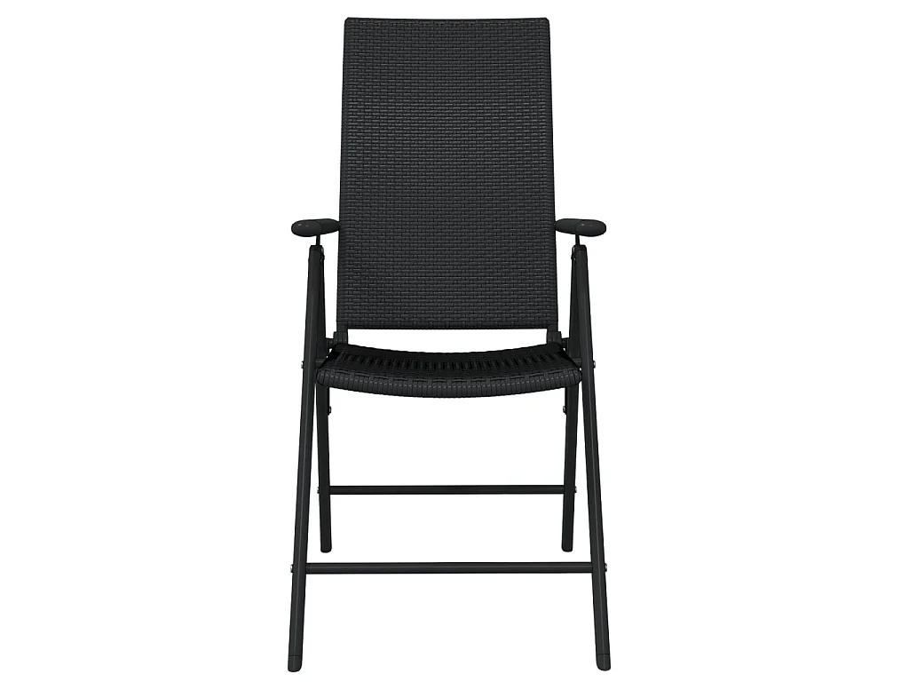 Ensemble de salle à manger de jardin 3 pcs Noir 17