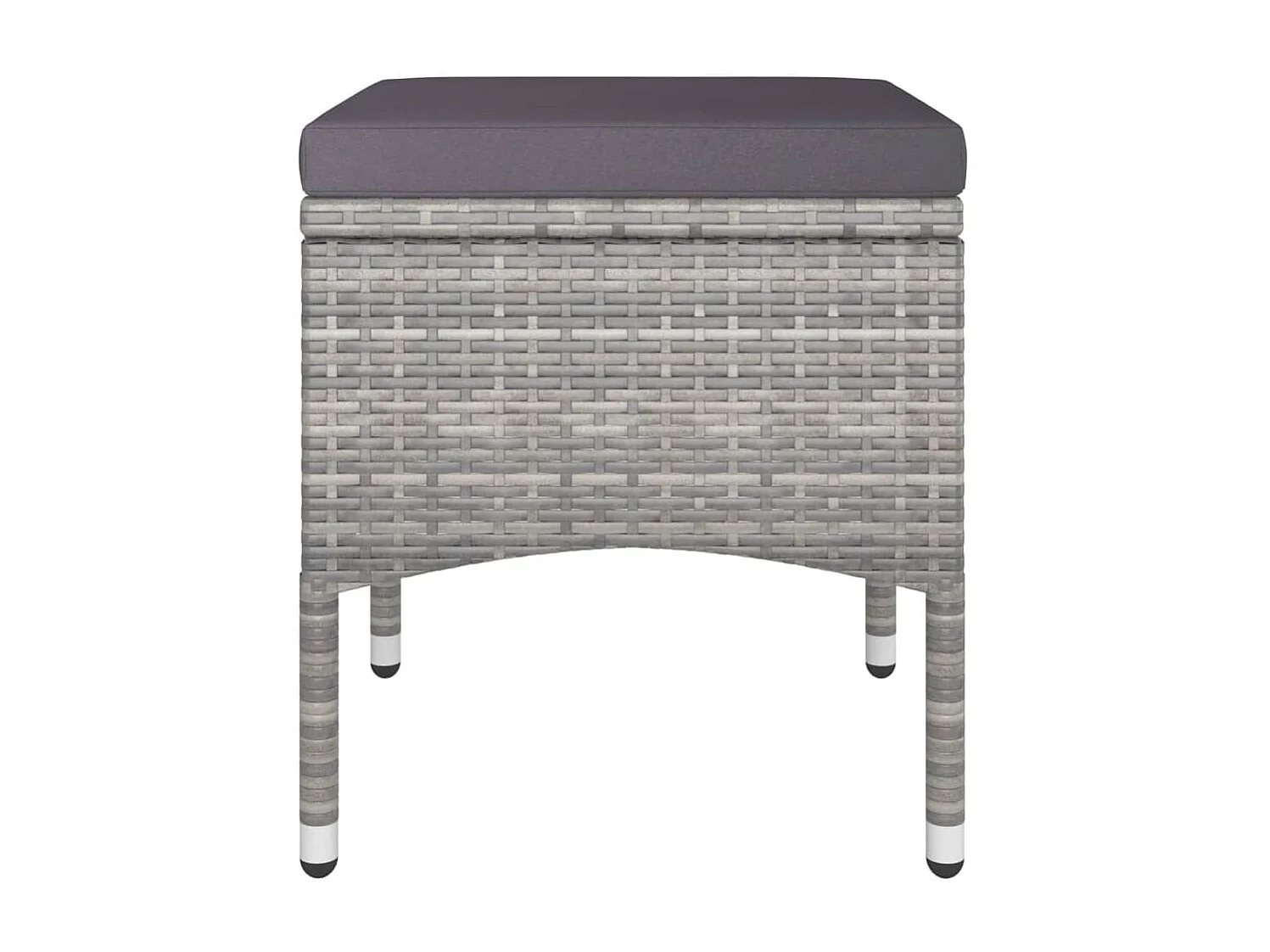 Mobilier dîner jardin 5 pcs Résine tressée et verre trempé Gris 2