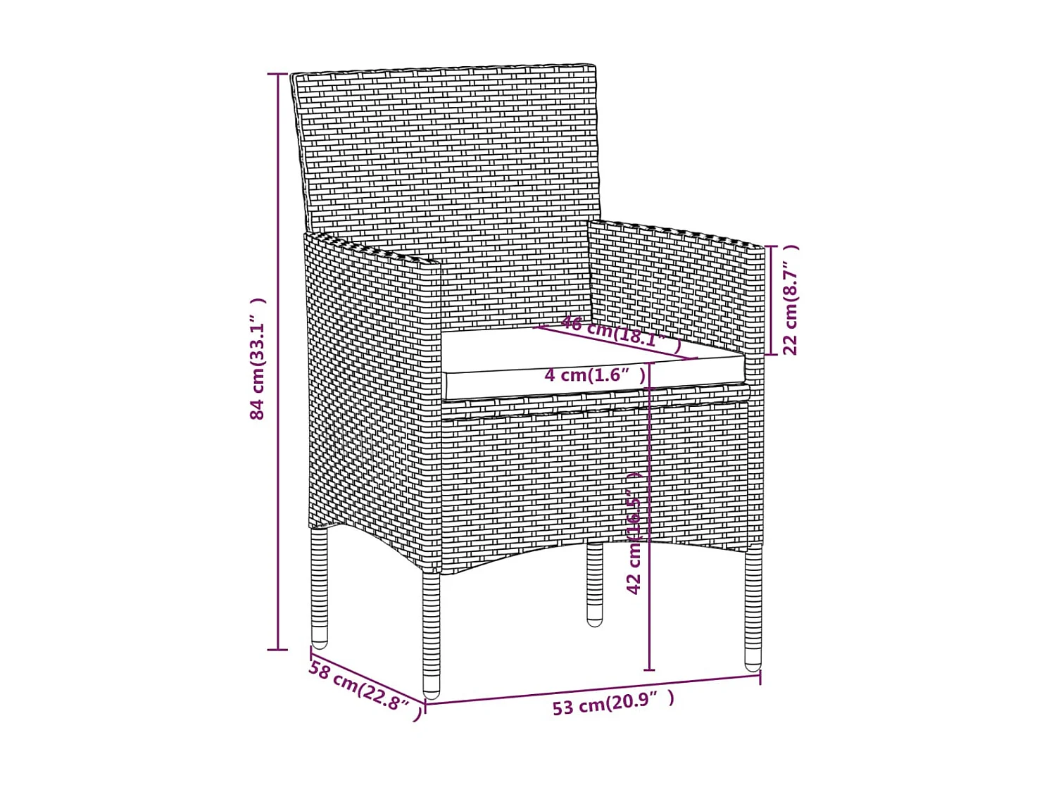 Mobilier dîner jardin 5 pcs Résine tressée et verre trempé Gris 2