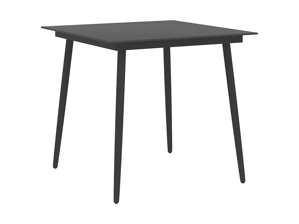 Ensemble de salle à manger de jardin 3 pcs Noir 26