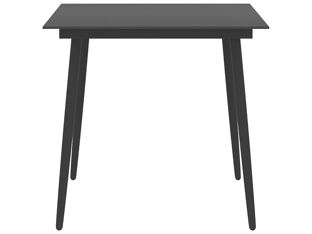 Ensemble de salle à manger de jardin 3 pcs Noir 26