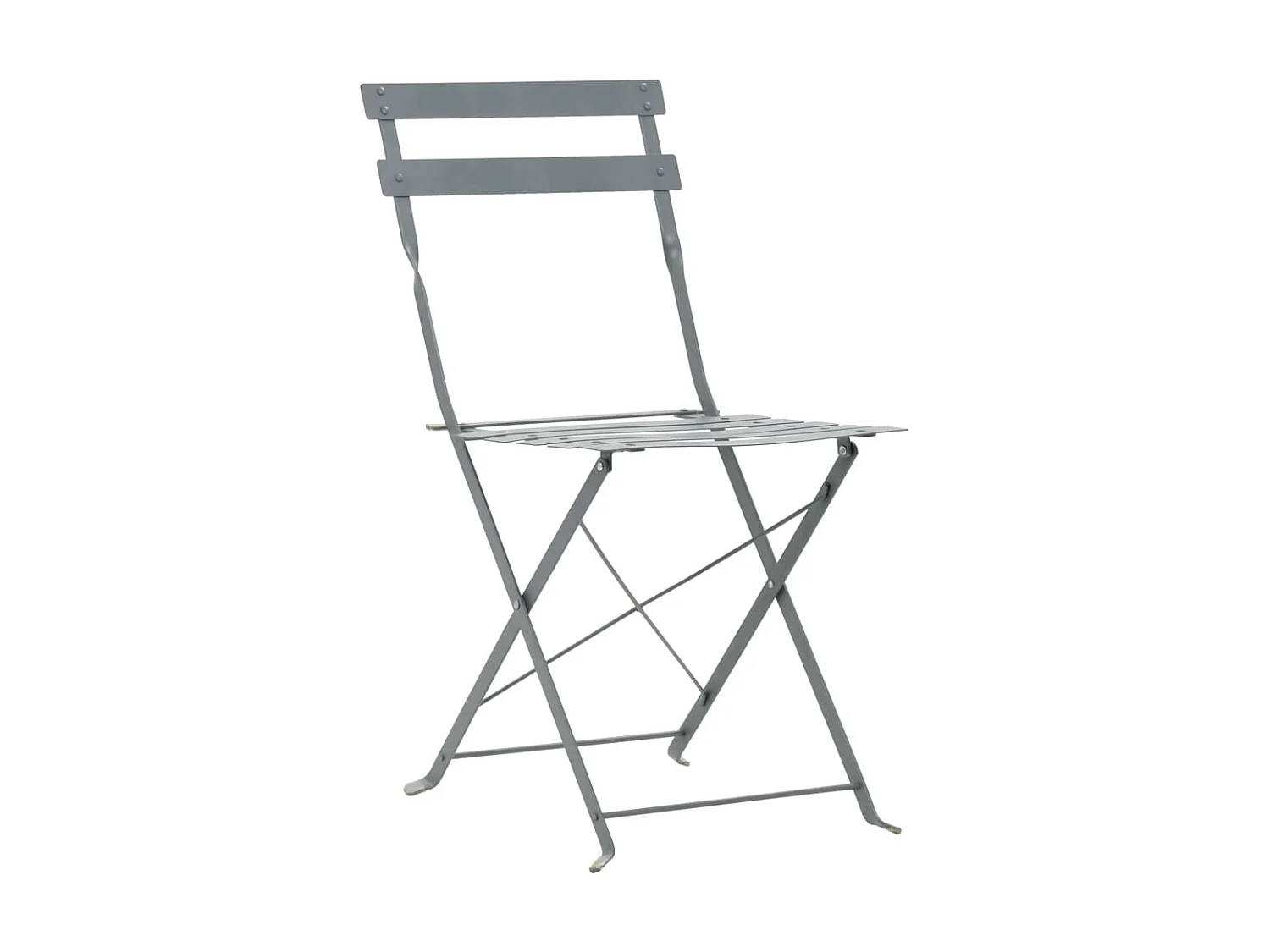 Mobilier de bistro 3 pcs Acier Gris