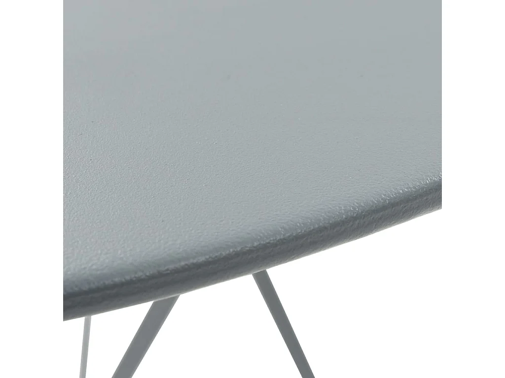 Mobilier de bistro 3 pcs Acier Gris