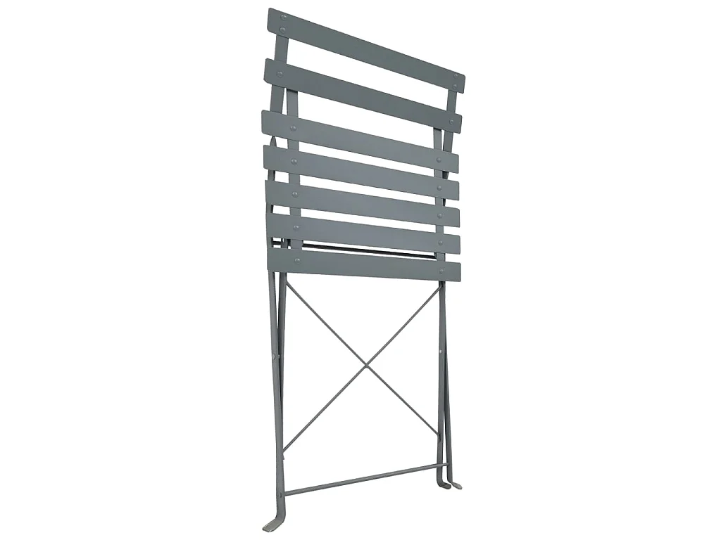 Mobilier de bistro 3 pcs Acier Gris