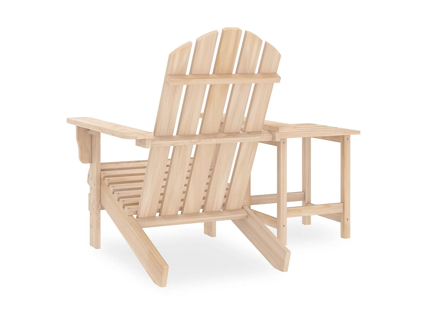 Chaise de jardin Adirondack avec table Bois de sapin massif