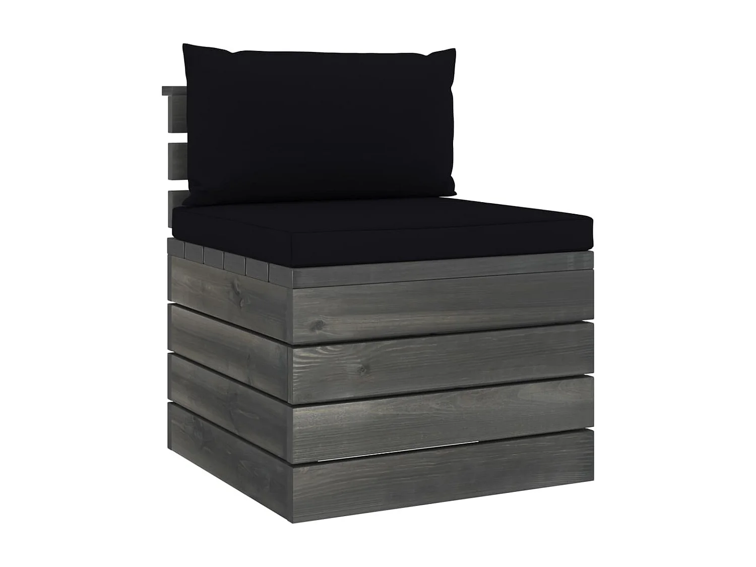 Salon palette de jardin 2 pcs avec coussins Bois de pin massif 17