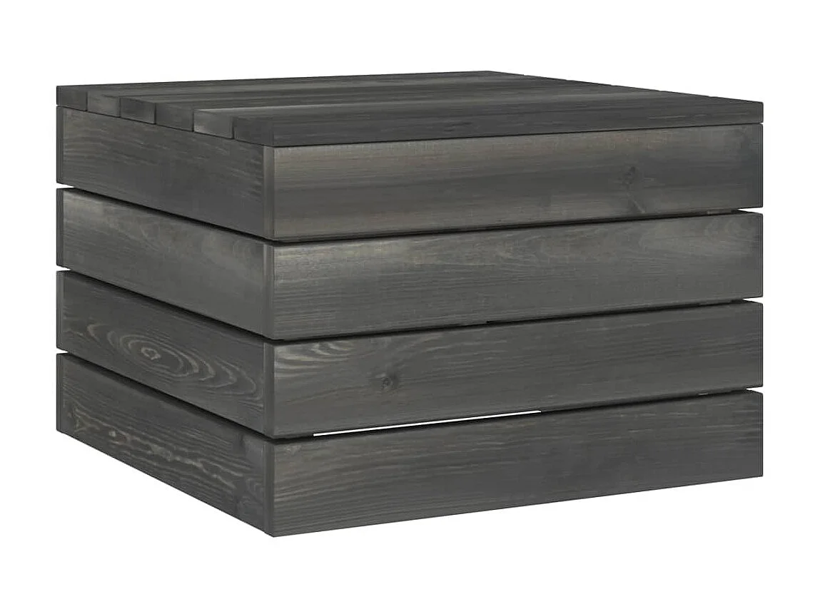 Salon palette de jardin 2 pcs avec coussins Bois de pin massif 17