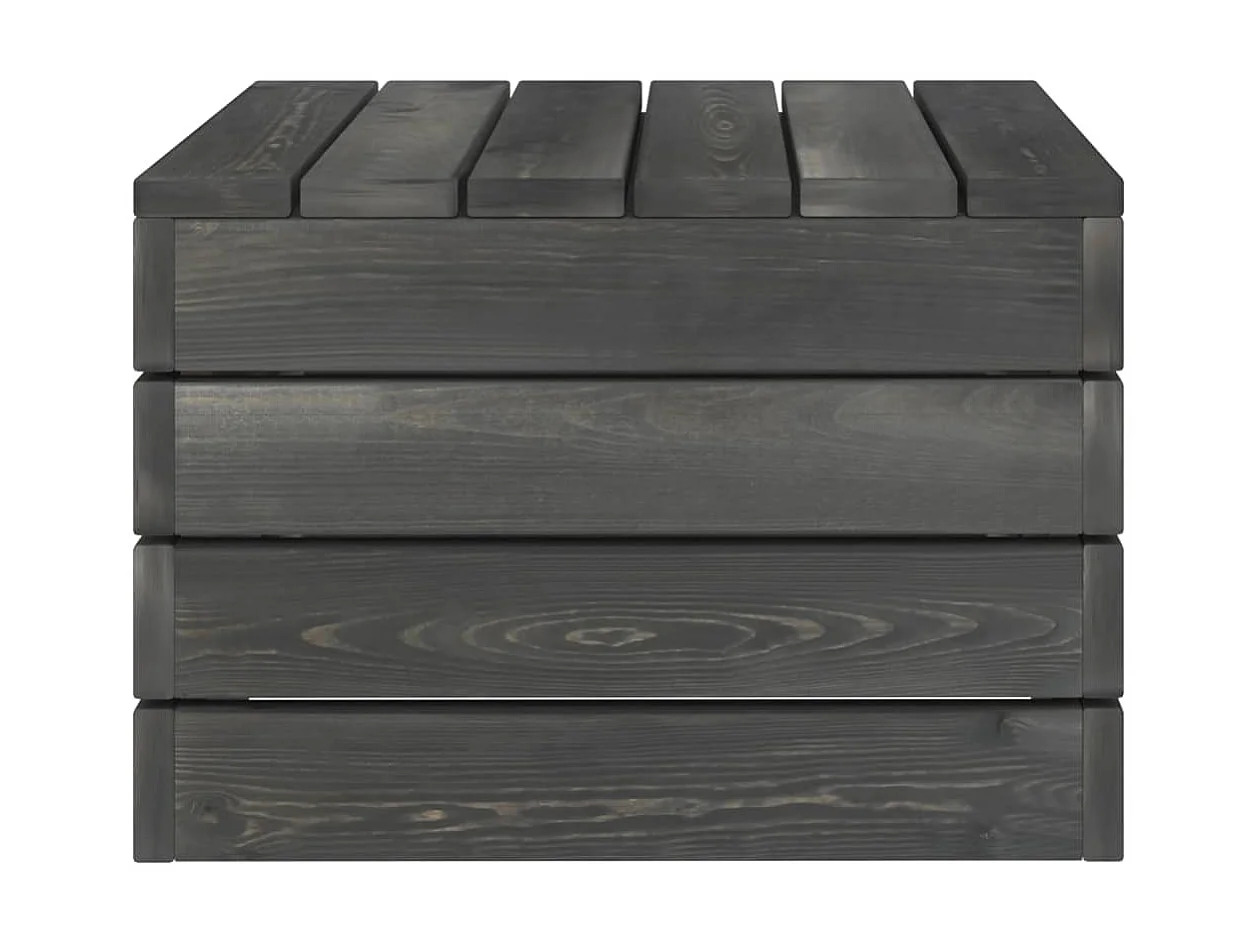 Salon palette de jardin 2 pcs avec coussins Bois de pin massif 17